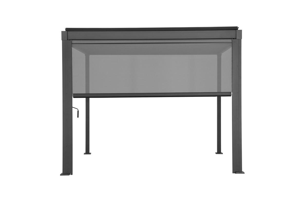 Pergola-Rollo Pergola Basic Anthrazit/Grau - Anthrazit/Grau, Basics, Textil/Metall (279/224cm) - Gardenson