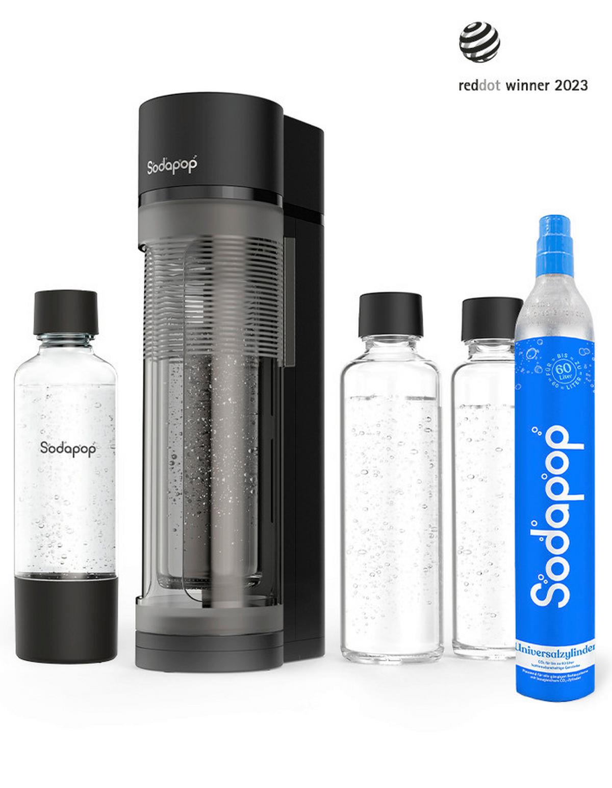 SATURATOR 10026731 - czarny, Basics, tworzywo sztuczne/szkło (11.2/42.6/18.8cm) - Sodapop