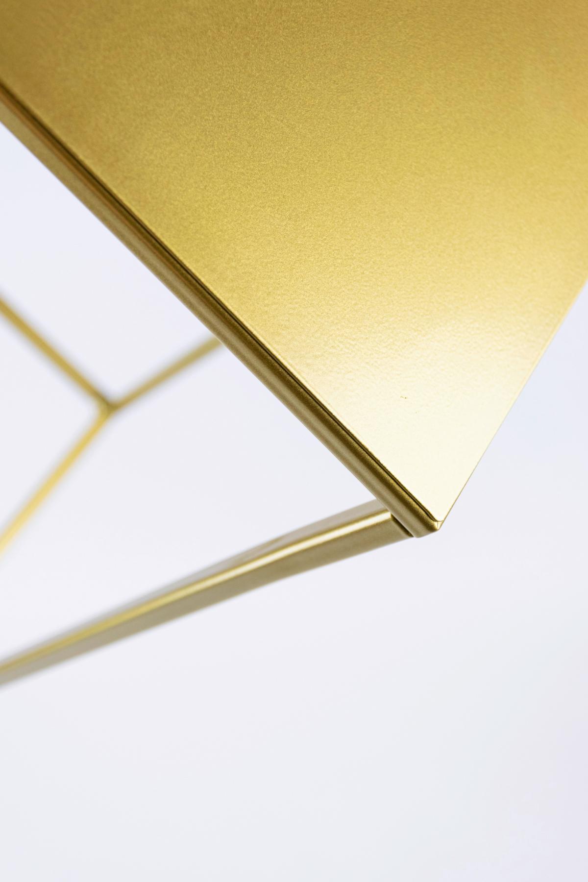 Blumenständer Goldfarben - Goldfarben, Basics, Metall (19/77/19cm)