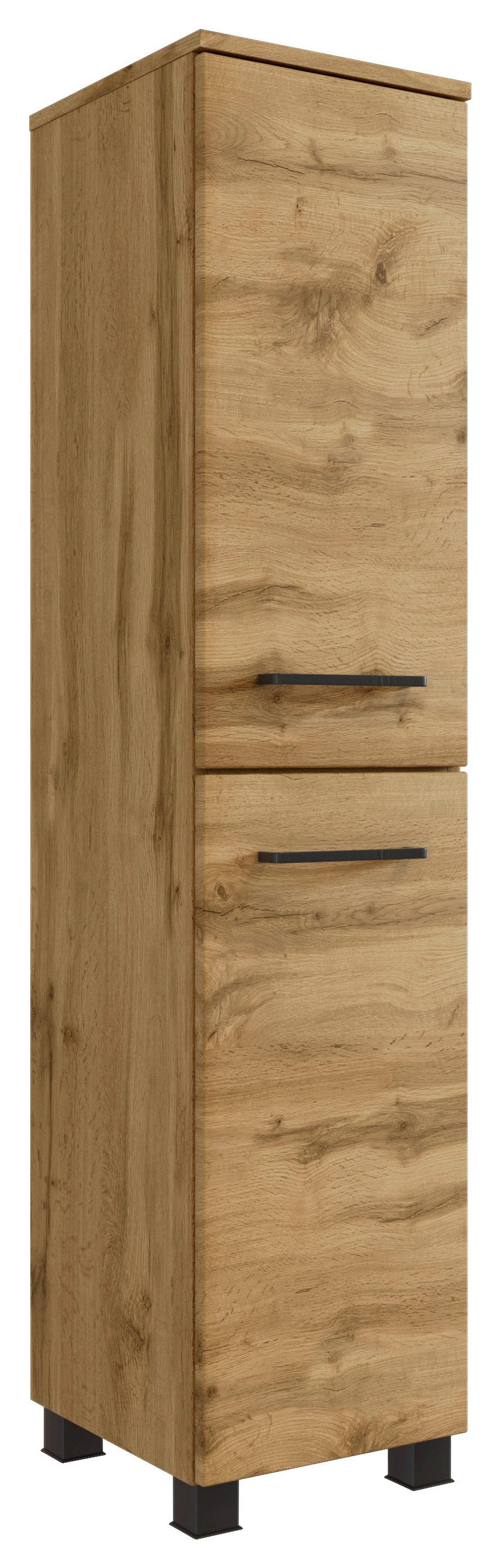 Badezimmer Manchester 3-tlg. ca. 130 cm Wotan Eiche - Eichefarben/Weiß, MODERN, Keramik/Holzwerkstoff (130cm) - Held