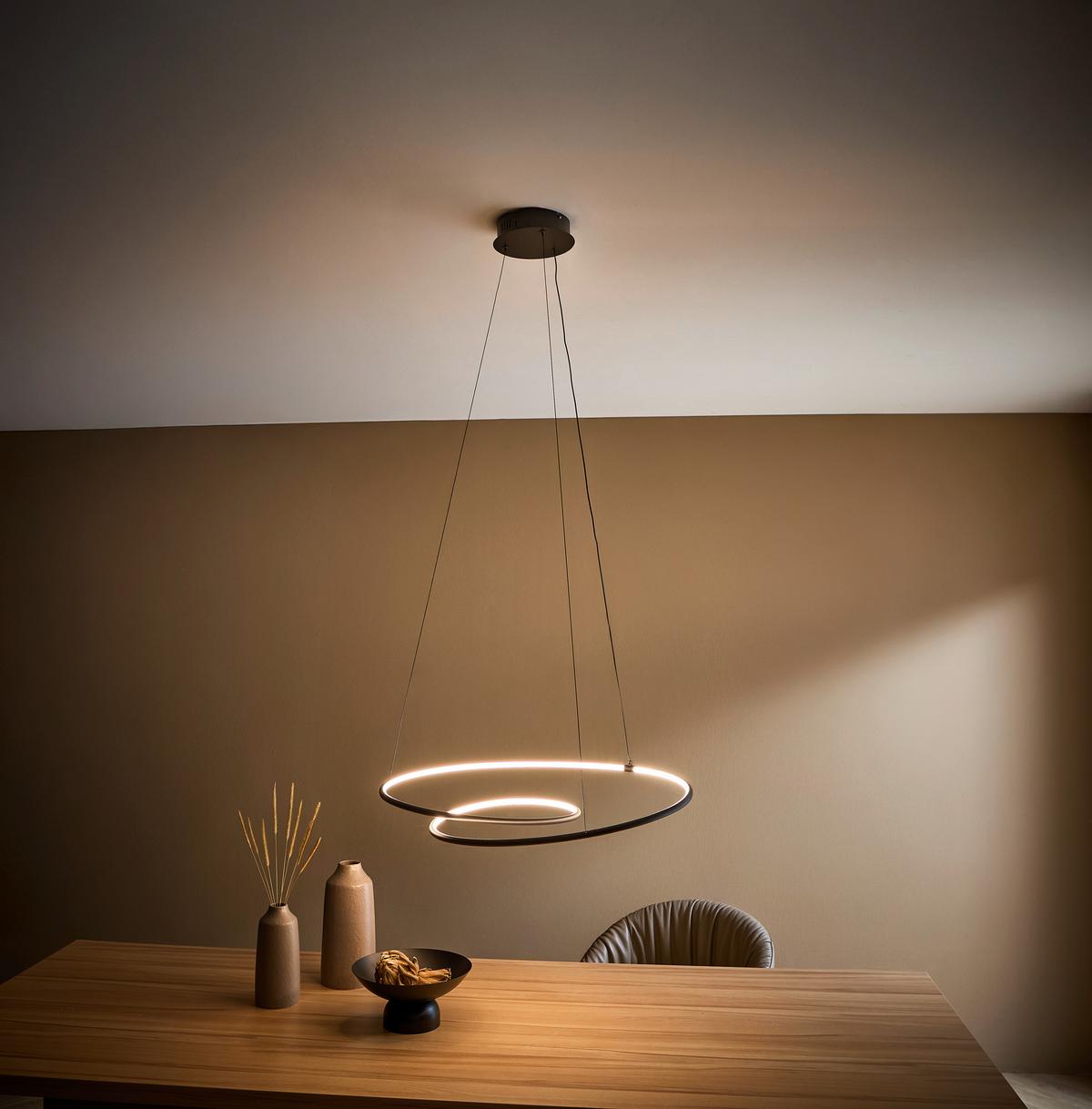 LAMPA WISZĄCA LED BIRMINGHAM *SBN* - czarny, Lifestyle, tworzywo sztuczne/metal (67/150cm) - Novel