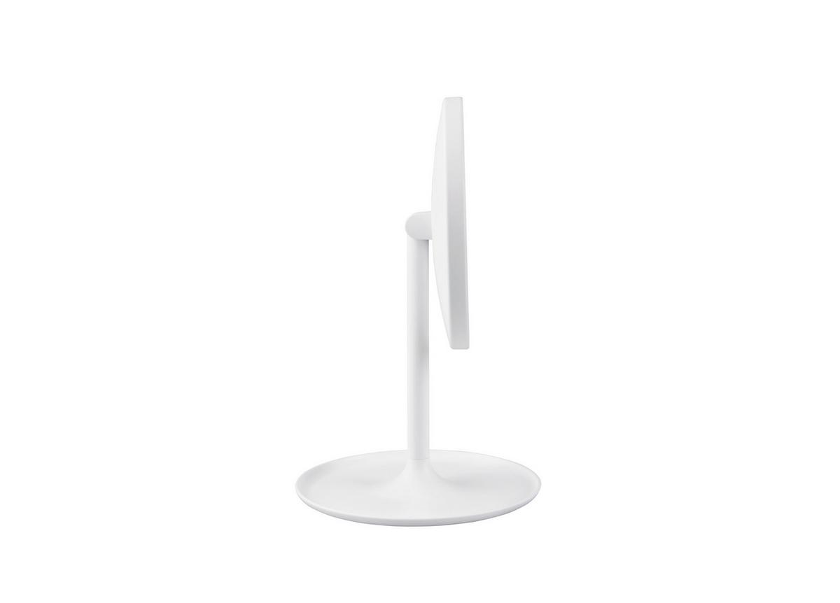 Schminkspiegel Liara Weiß mit LED - Weiß, MODERN, Glas/Kunststoff (18/28,5cm) - Mömax