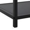 HYLLA BASTIAN II -BASED/SB- - svart, Modern, metall/trämaterial (77/68/30cm) - Based