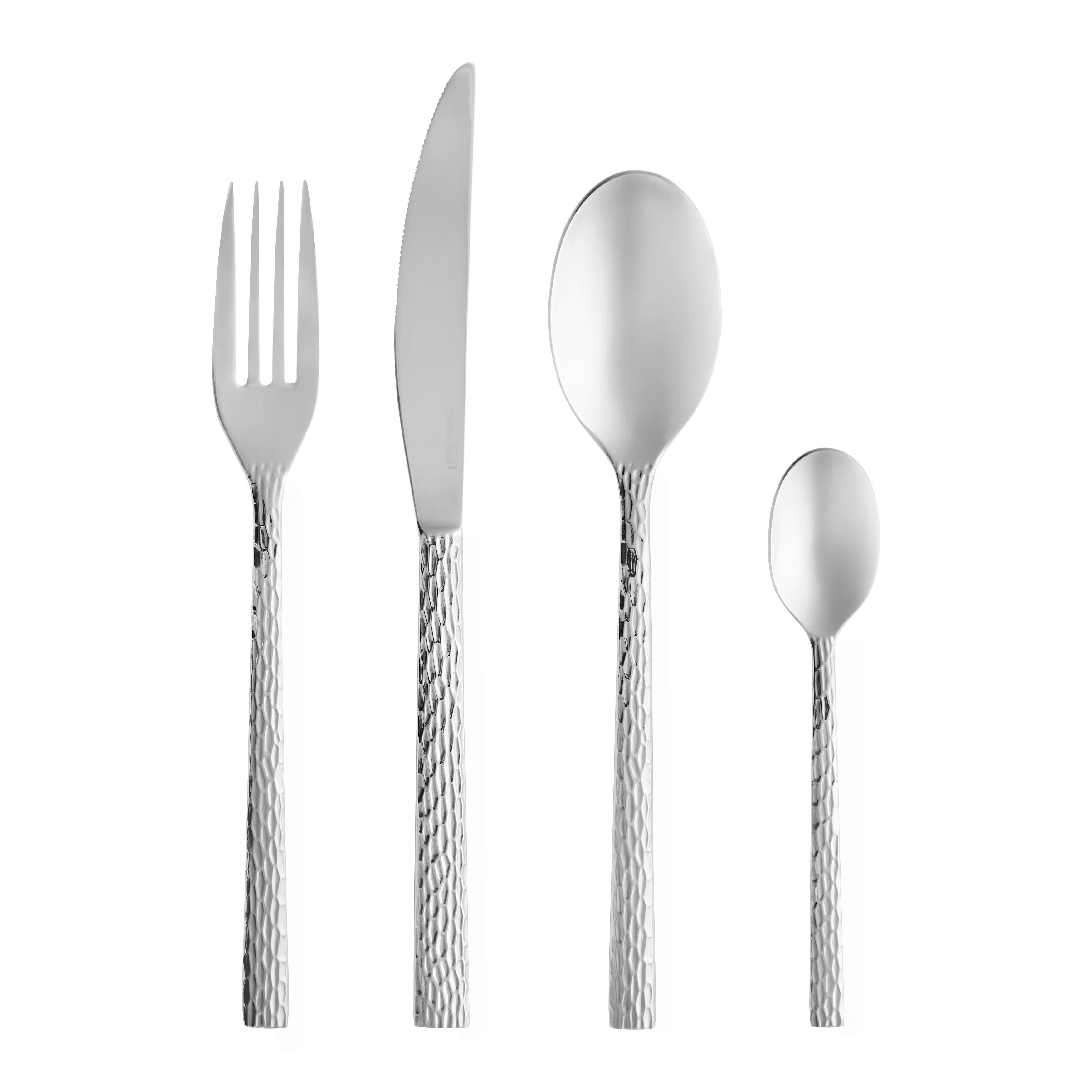 BESTICKSET MICHAEL - stålfärgad, Modern, metall - Mömax