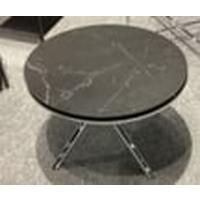 Stolić Lance - boje kroma/crna, Design, metal/keramika (70/44cm) - Modern Living