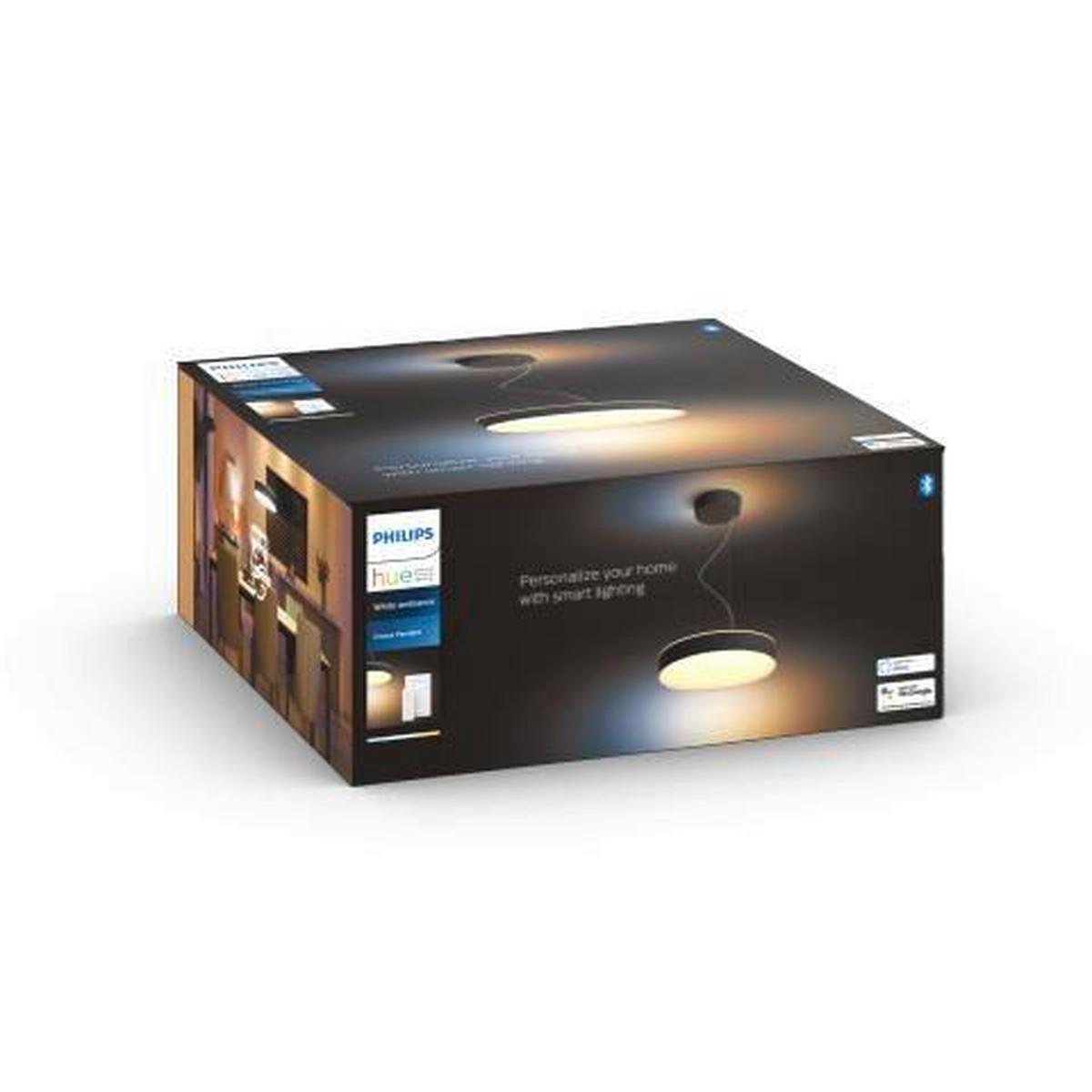 LAMPA WISZĄCA LED HUE ENRAVE PENDANT BLACK - czarny, Design, metal (42,5/12,9cm) - Philips HUE