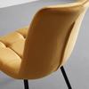STOL SURI - svart/gul, Modern, metall/trä (46/87/59cm) - Bessagi Home