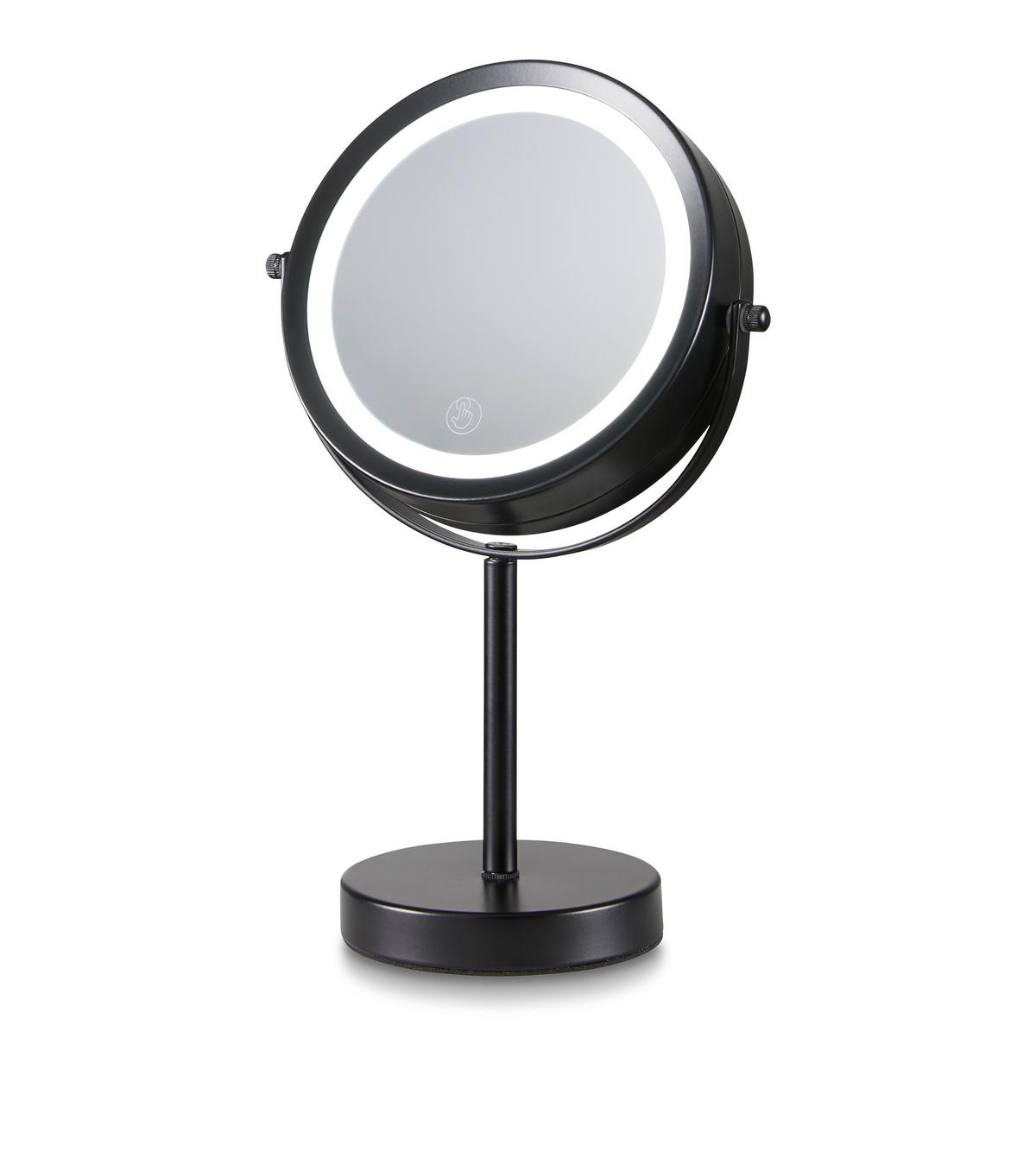 Ogledalo Z Osvetlitvijo Mirri 1-Ext- - črna, Moderno, kovina/steklo (21/32/21cm) - Mömax