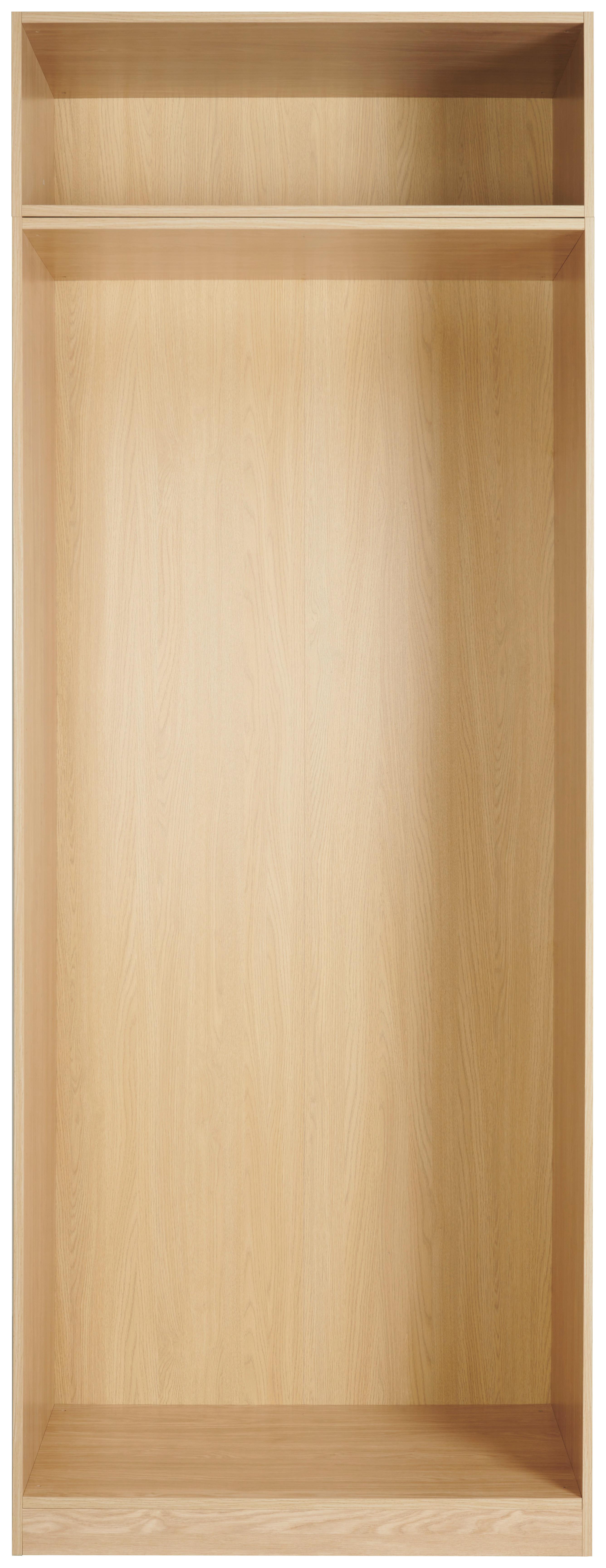 Kleiderschrankkorpus in Eichefarben - Eichefarben, Modern, Holzwerkstoff (91,1/242,2/56,5cm) - Based