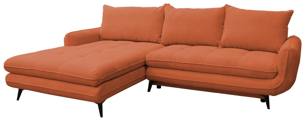 Kutna Garnitura Wave - crna, Moderno, tekstil/metal (189/266cm) - Modern Living