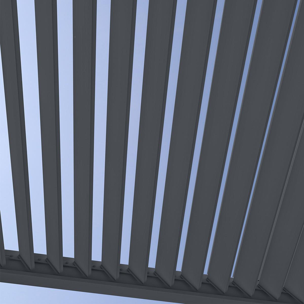 PERGOLA DELUXE 3,6X5,3M ANTHRAZIT - Basics, Metall (530/255/360cm) - Gardenson