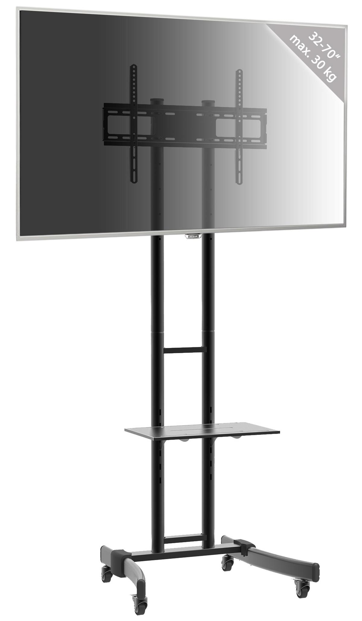 Stojalo Za Tv B-ms 190, Črna - črna, Basics, kovina (76/174/66cm) - MID.YOU