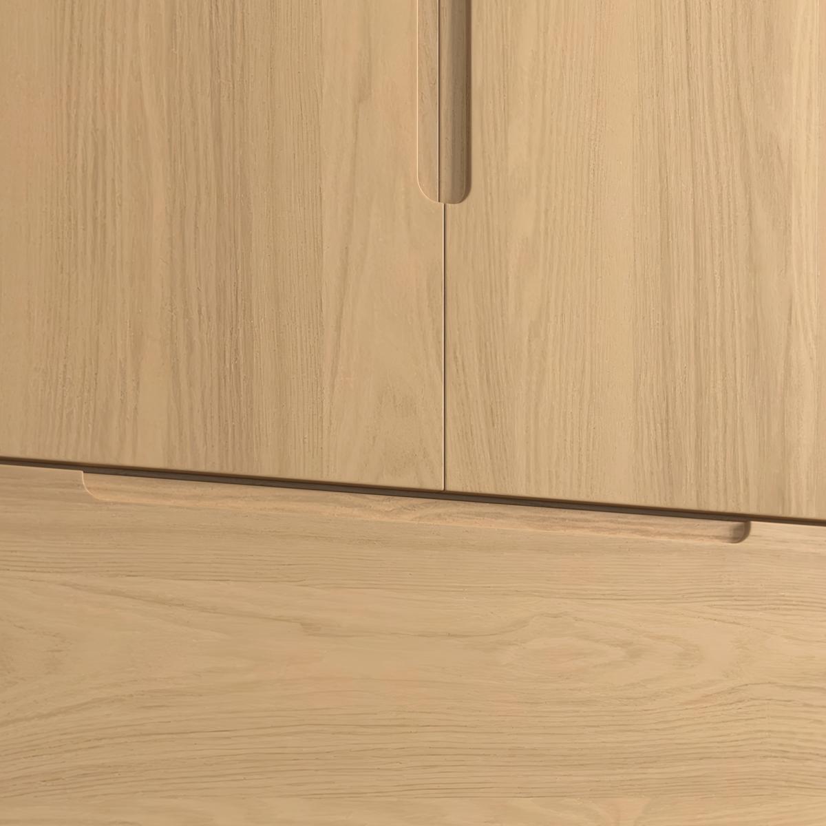 șIFONIER MARLO - culoare lemn stejar, Modern, lemn/material pe bază de lemn (100/223/60cm) - Bessagi Home