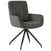 STOL MED ARMSTÖD NOVA - grön/svart, Modern, metall/textil (61/89/67cm) - Mömax