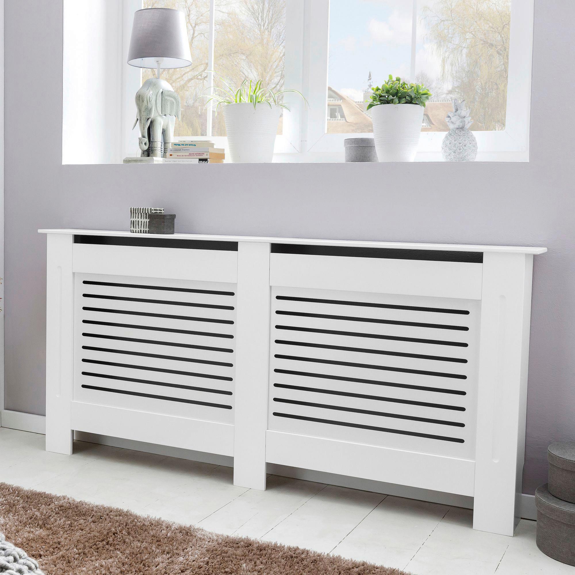 Stenska Dekoracija Wohnling - bela, Moderno, leseni material (152/83/19cm) - MID.YOU