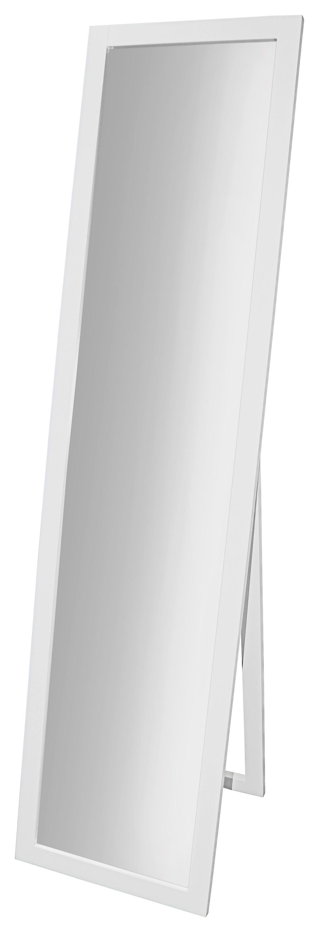 Oglindă MEGGY - alb, Modern, sticlă/lemn (40/160/3,8cm) - Modern Living