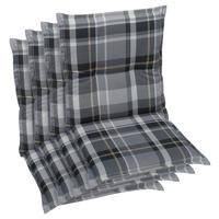 Sesselauflagenset Grau, 4-teilig - Grau, Basics, Textil (50/6/100cm)