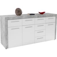 Comodă FOCUS FCK03 - alb/gri, Modern, material pe bază de lemn (194/86/45cm) - Modern Living