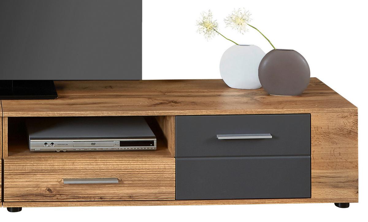 Regal Fargo - siva/boje hrasta, Moderno (240/192/38cm) - Modern Living