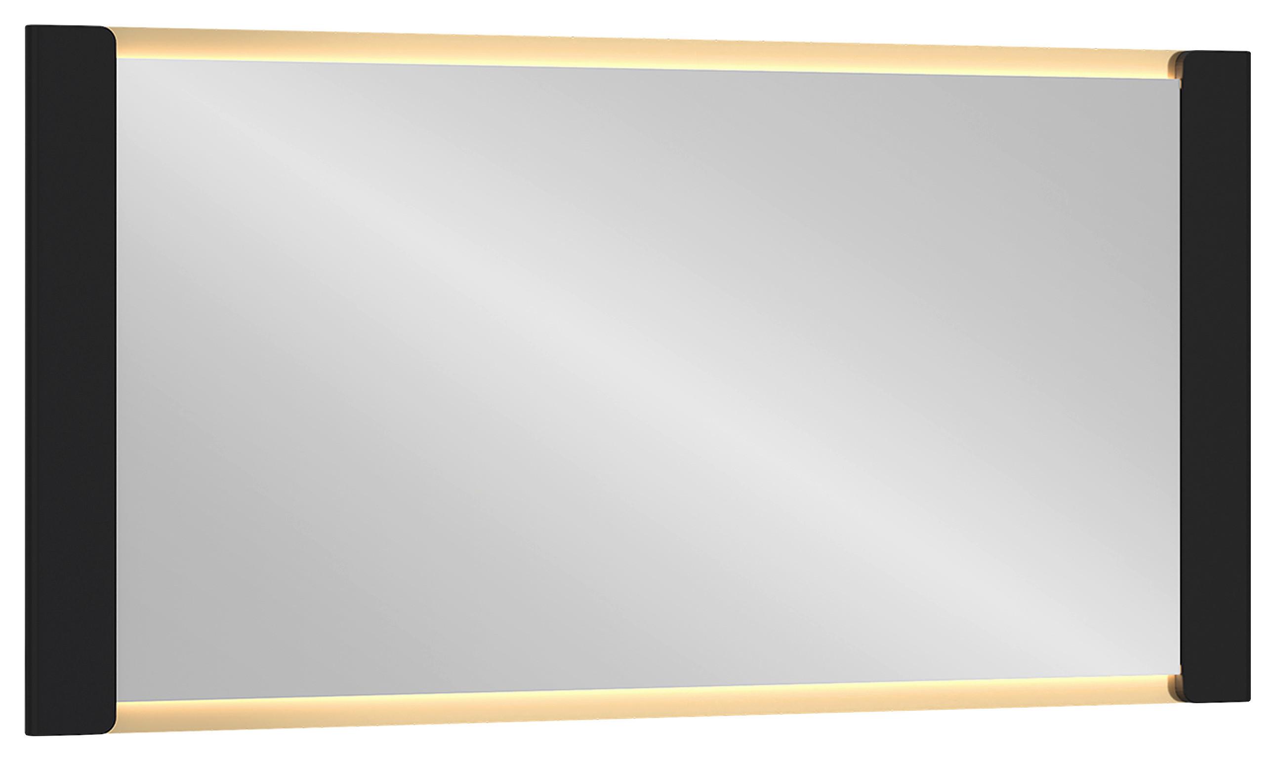 Spiegel Norica Goldfarben/Schwarz B: 155 cm - Goldfarben/Schwarz, Trend, Glas/Holzwerkstoff (155/80/3,8cm)