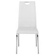 Stol Mandy - bela/krom, Konvencionalno, kovina/tekstil (42/96/60cm) - Mömax modern living Stol Mandy - bela/krom, Konvencionalno, kovina/tekstil (42/96/60cm) - Mömax modern living