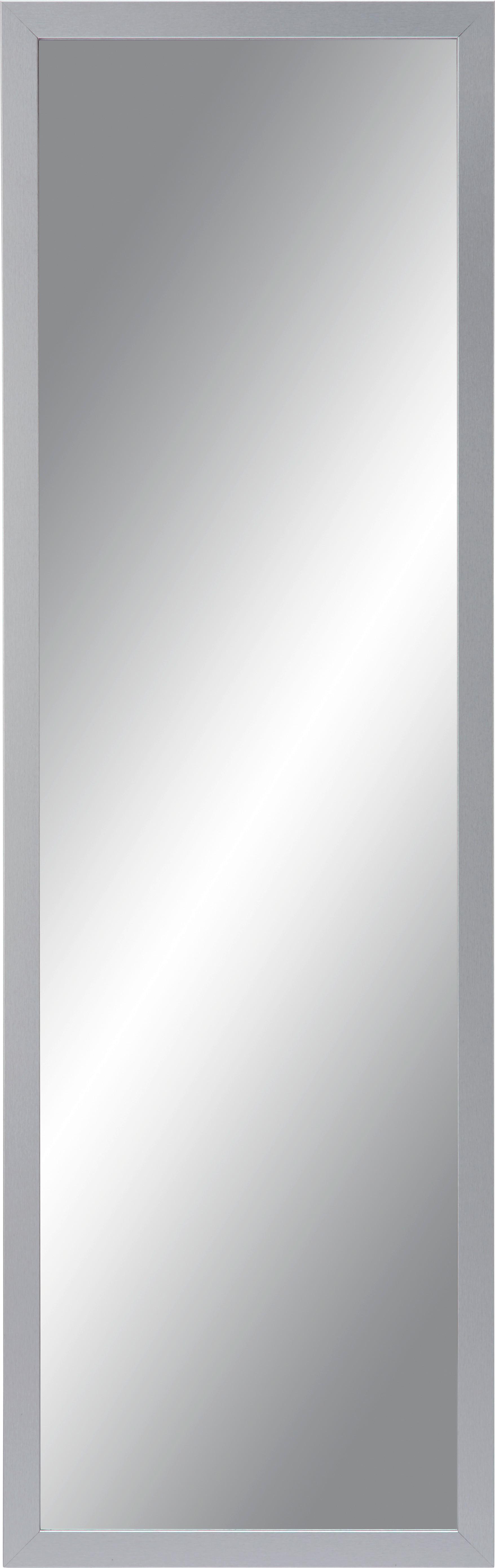 Stensko Ogledalo Silver - srebrna, steklo/leseni material (50/150/2cm) - Modern Living