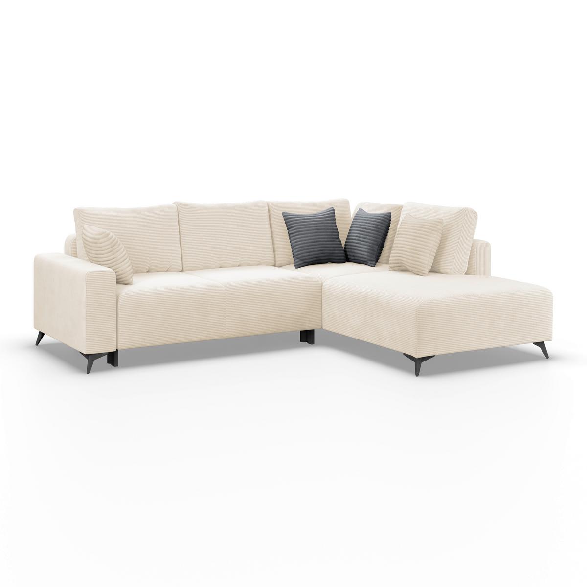 Canapea modulara VIKTOR - bej/crem, Modern, textil (270/212cm) - Modern Living