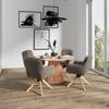 EETTAFEL ENNIO - Eikenkleuren, Modern, Houtcomposiet/Hout (120/75cm) - Bessagi Home