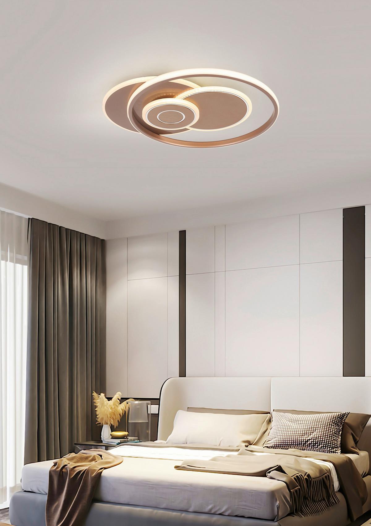 Led Mennyezeti Lámpa Marlin - cappuccino, Modern, műanyag/fém (50/42/5,5cm) - Premium Living