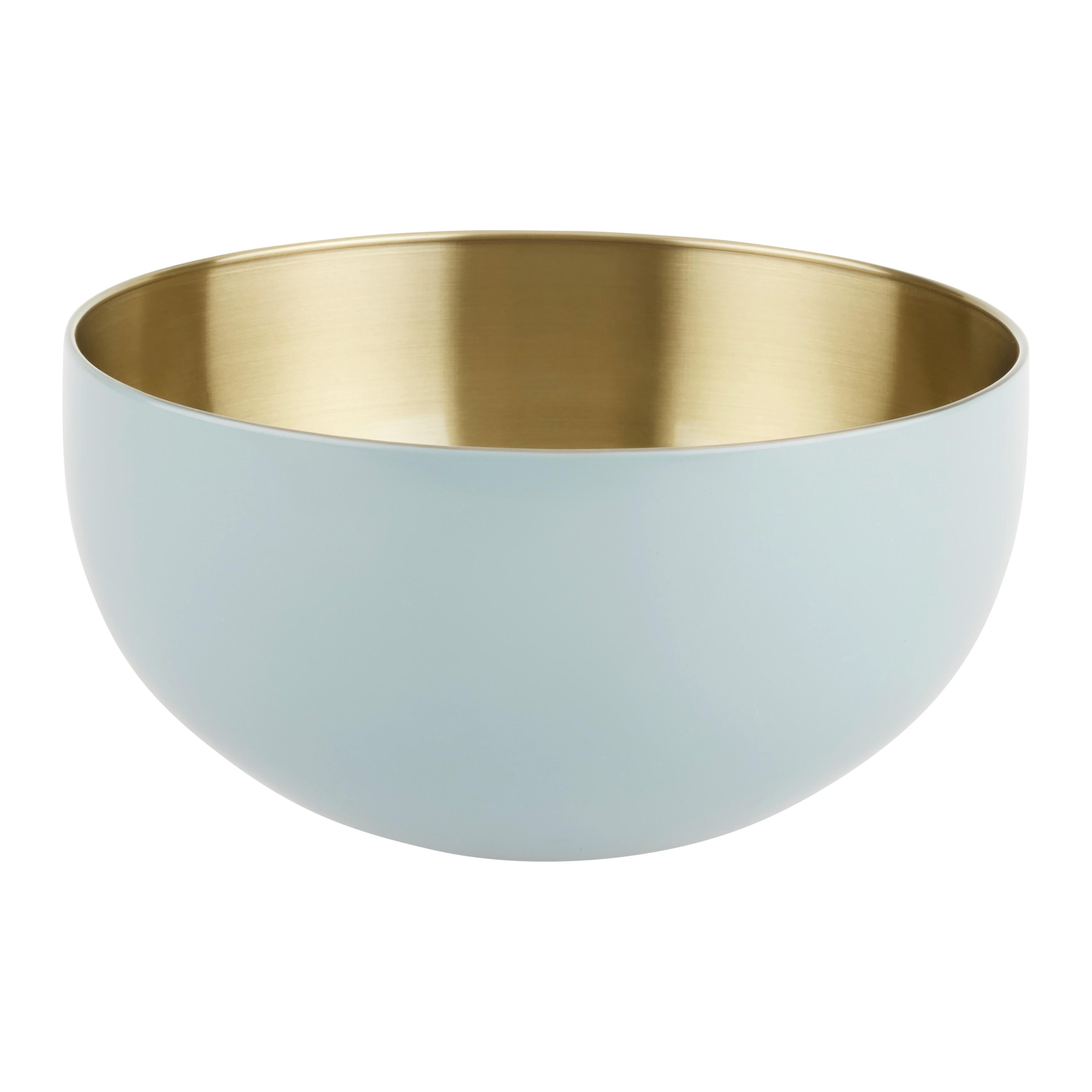 VISPSKÅL BETTY - S - champagne/blå, Modern, metall (19,2/9,5cm) - Mömax
