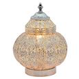 Tischleuchte Orient 4, max. 60 Watt - Nickelfarben, LIFESTYLE, Metall (20/27cm) - MÖMAX modern living