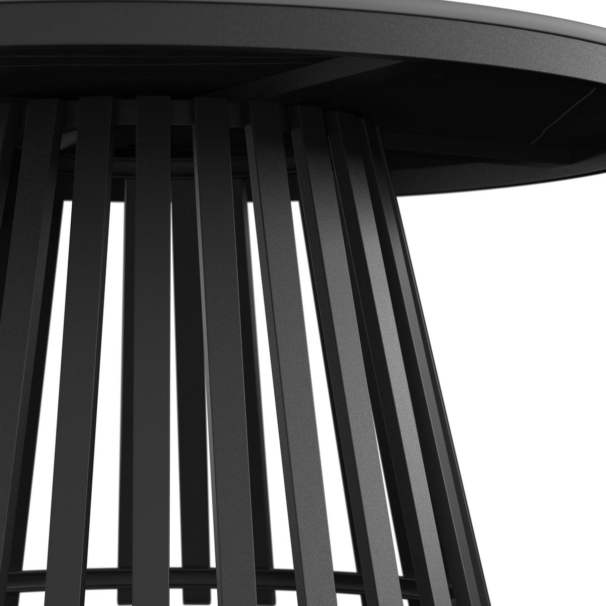 Couchtisch Pela Schwarz MDF - Schwarz, MODERN, Holzwerkstoff/Stein (90/90/45cm) - Bessagi Home