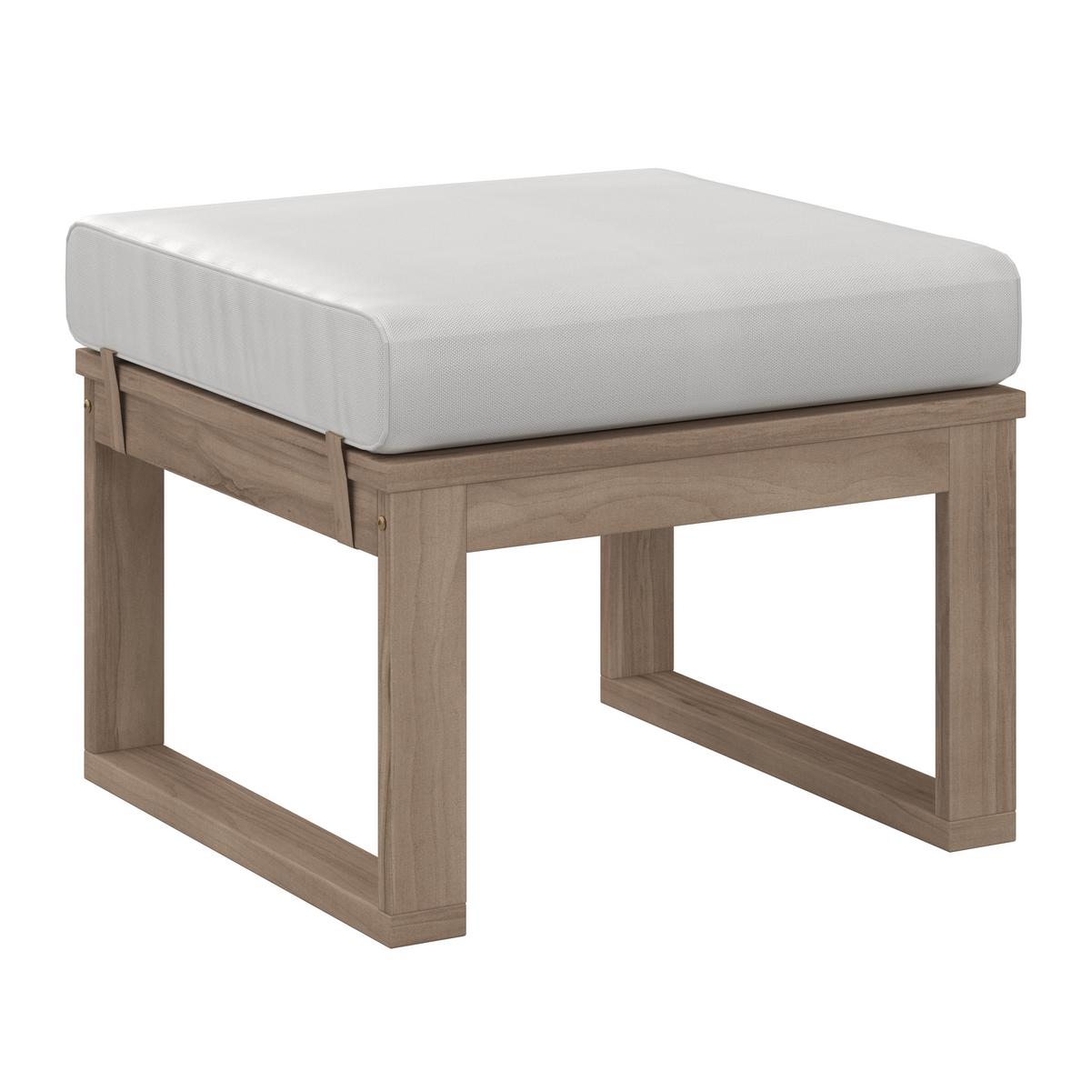 Dining-Loungeset Anouk Creme Holz/Outdoorstoff - Creme/Grauweiß, MODERN, Holz/Textil (194/67/71cm) - Bessagi Garden