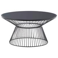 Stolić Raven 2 - crna, Moderno, staklo/metal (84/42/84cm) - Modern Living