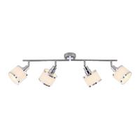 LAMPA SUFITOWA LED ACCOR - kolor chromowy, Modern, tworzywo sztuczne/metal (78/78/13-22cm)