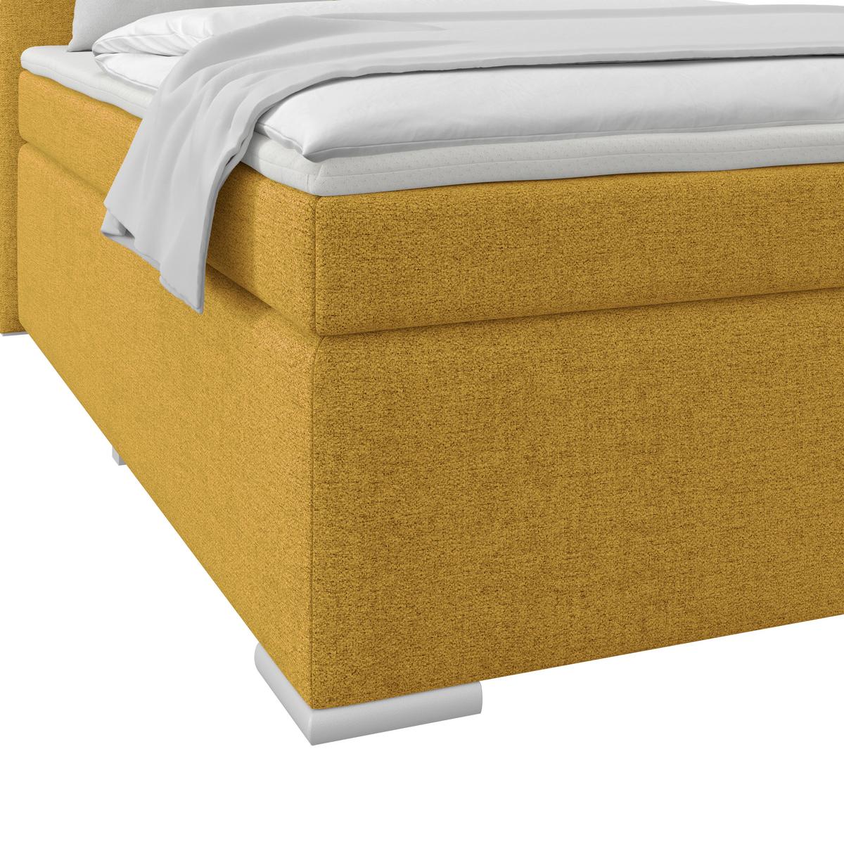 PAT BOXSPRING MIRA 1 - auriu, Basics, textil (120/200cm)