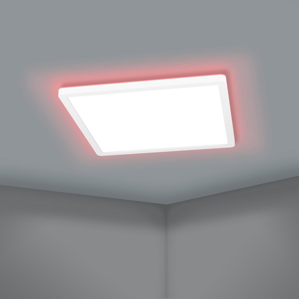 LAMPA SUFITOWA LED 900089* ROVITO-Z - biały, Design, tworzywo sztuczne (42/42/2,5cm) - Eglo