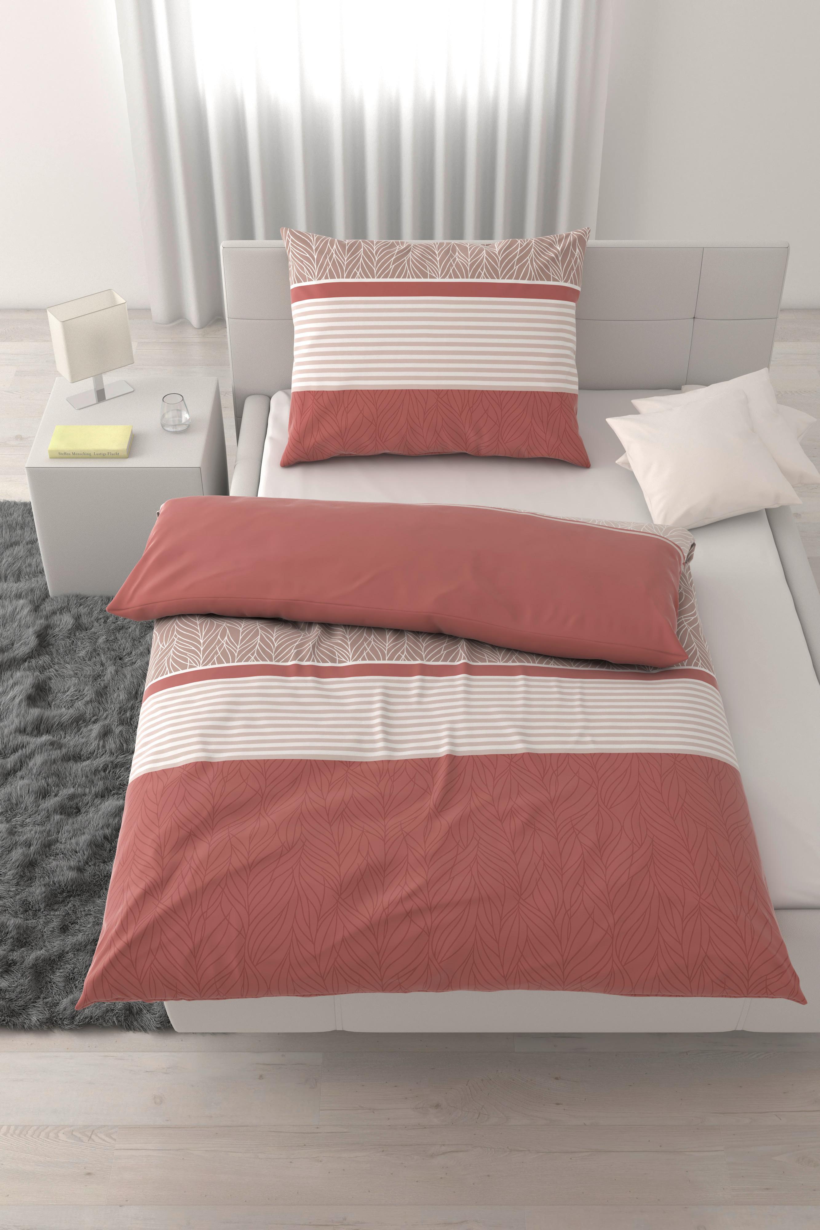 Lenjerie de pat Ronja cca. 50x70/140x200 cm - roz antic, textil (140/200cm) - Mömax