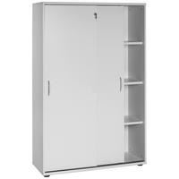 Aktenschrank Serie 4000 Hellgrau - Hellgrau, Basics, Holzwerkstoff (100/152,8/39,5cm) - MID.YOU