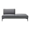 Modulsofa Tessa Dunkelgrau Samt - Dunkelgrau/Schwarz, MODERN, Textil/Metall (180,5/82,5/88,5cm) - Bessagi Home