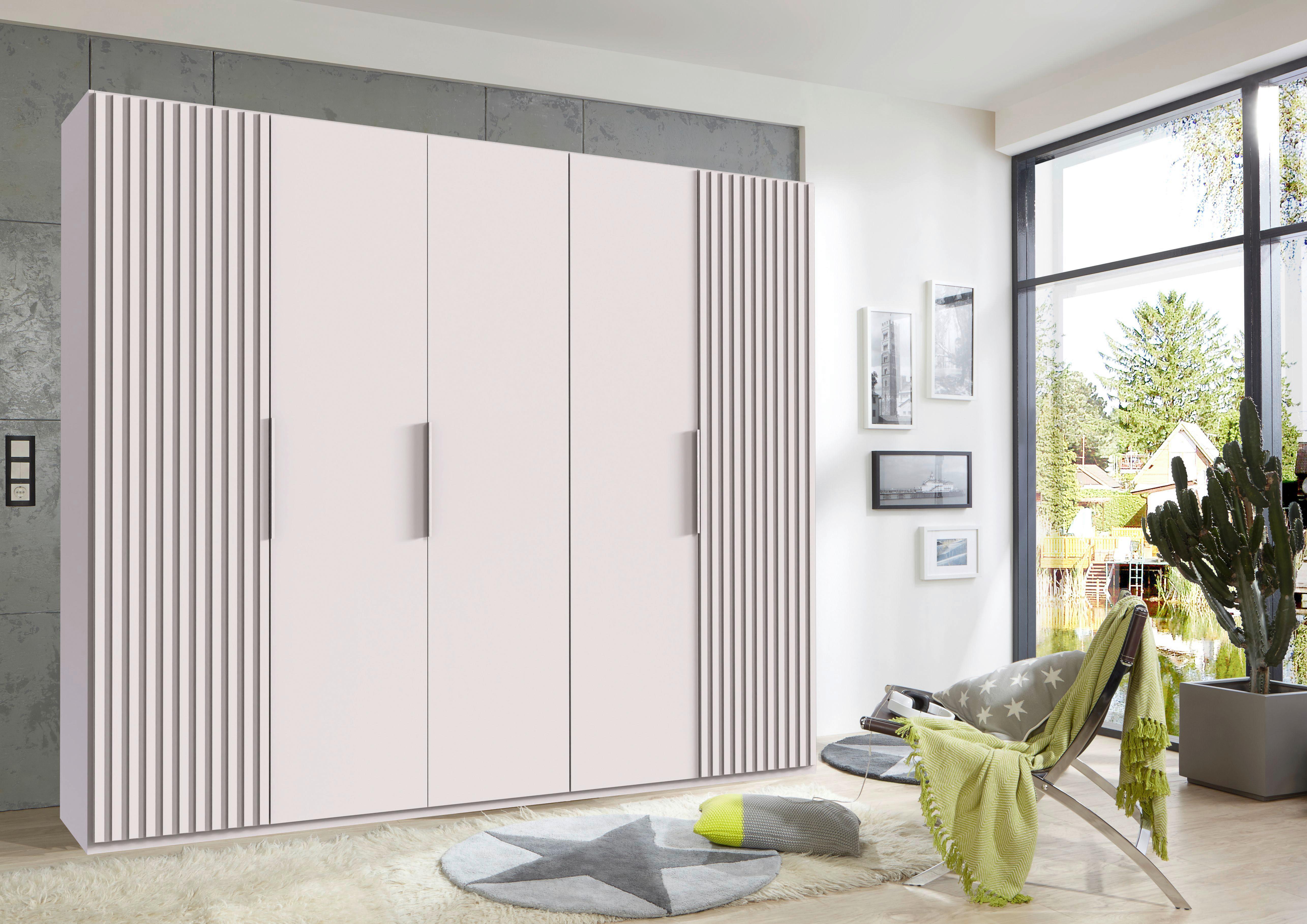 Ormar S Klasičnim Vratima Andorra - bijela, Moderno, drvni materijal/metal (250/216/58cm) - Modern Living