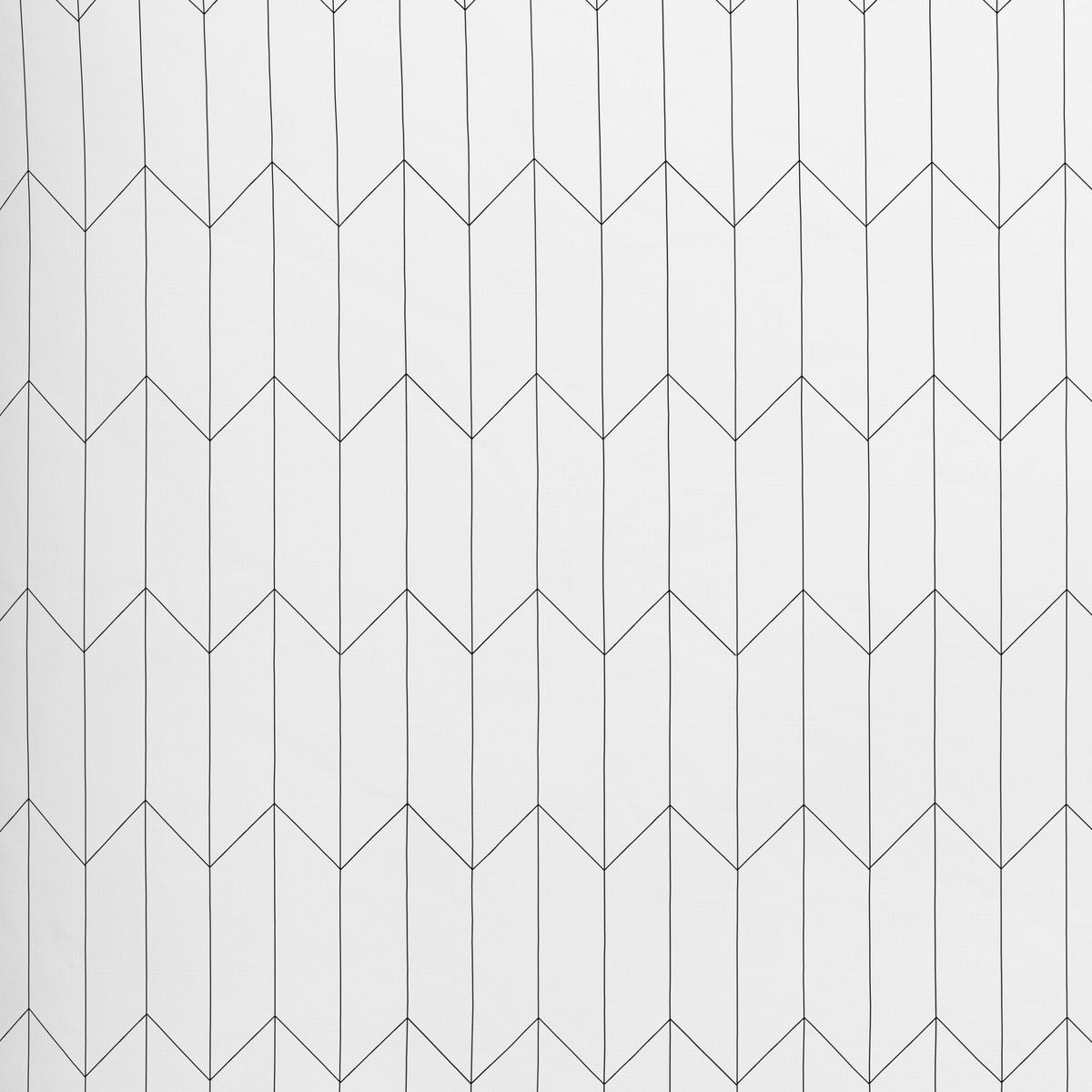 Bettwäsche Tegola in Schwarz/Weiss ca. 160x210cm - Weiss/Schwarz, Modern, Textil (160/210cm) - Modern Living