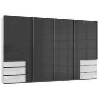 Ormar S Kliznim Vratima Level 36c - bijela/siva, Moderno, drvni materijal (300/216/65cm) - Modern Living