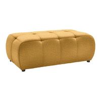 Hocker Sofi Senfgelb - Senfgelb/Schwarz, MODERN, Textil (128/48/70cm) - Premium Living