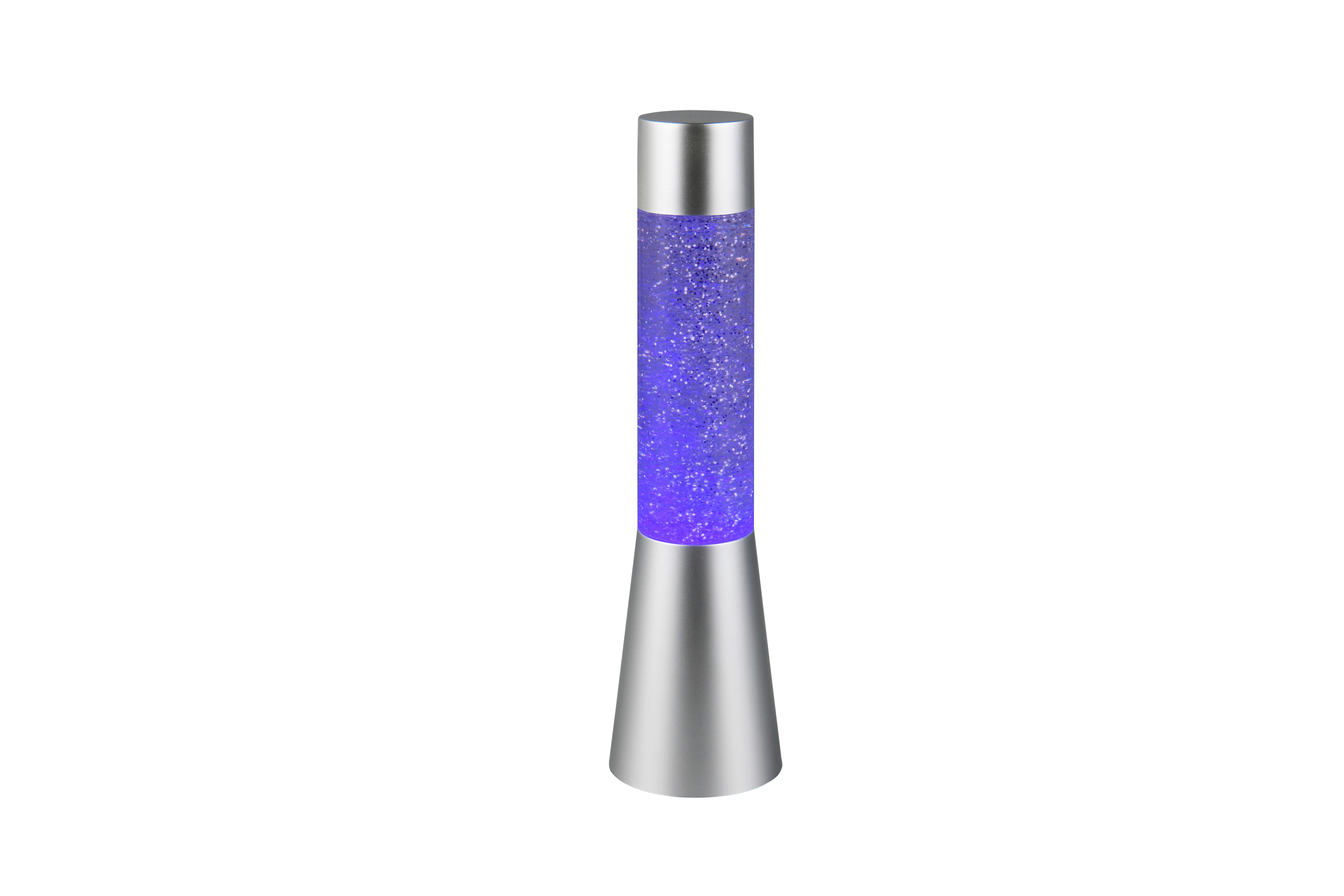 GLITTERLAMPA GERTRUDE - silver, Klassisk, metall/plast (9/33cm) - Mömax