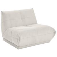 Modul Sofaelement Giselle Weiß - Weiß, Trend, Textil (105/80/112cm) - Livetastic