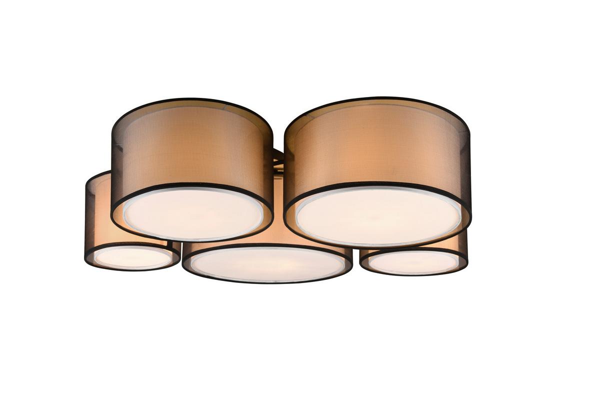 Deckenleuchte Franklin Schwarz max. 40 Watt - Schwarz, Basics, Metall (90/70/21,5cm) - Trio Leuchten