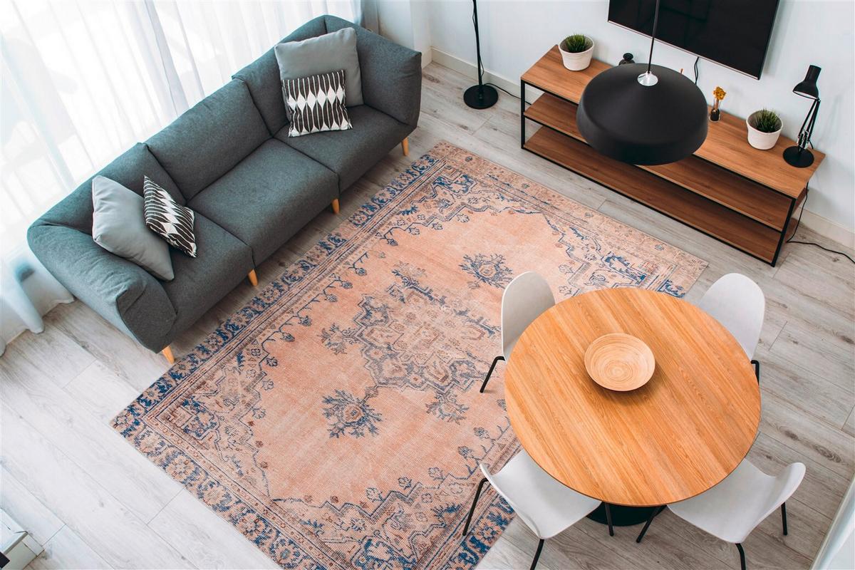 FLACHWEBETEPPICH VINTAGE 8406 BLAU - Blau, Konventionell, Textil (140/200cm) - Kayoom