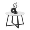 SOFFBORD BRAVA -BASED- - vit/svart, Modern, metall/trämaterial (70/45cm) - Based