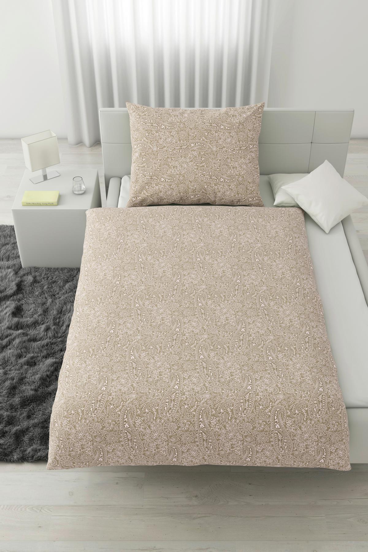 BETTWÄSCHESET LAYLA - Beige, Konventionell, Textil (160/210cm) - Modern Living